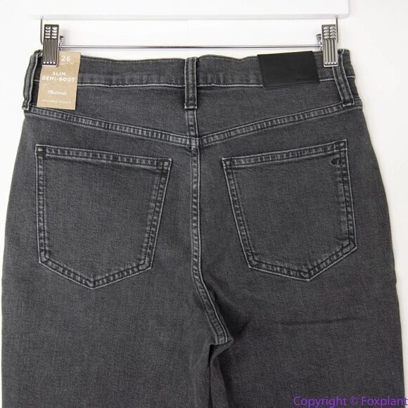 NEW Madewell Slim Demi-Boot Jeans in Hayford Wash, 26 - Picture 7 of 14